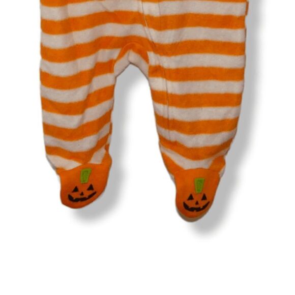 Koala Baby Soft Halloween Striped Footie Pajamas 3-6M - Picture 3 of 9
